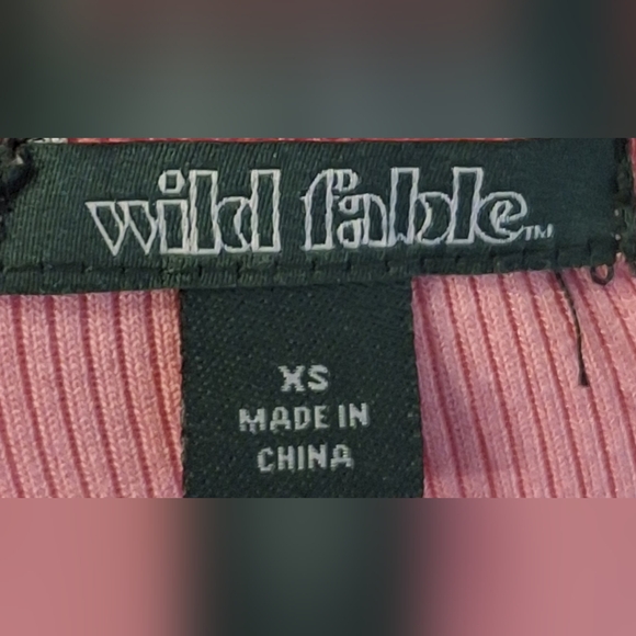 WILD FABLE Pink Ribbed Tank Top with Shell Detail - Picture 8 of 9